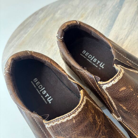 Bed Stu Shoes Men\'s Brown Slip On Casual Brown Leather Loafer Shoes US Size 9.5 main image 8